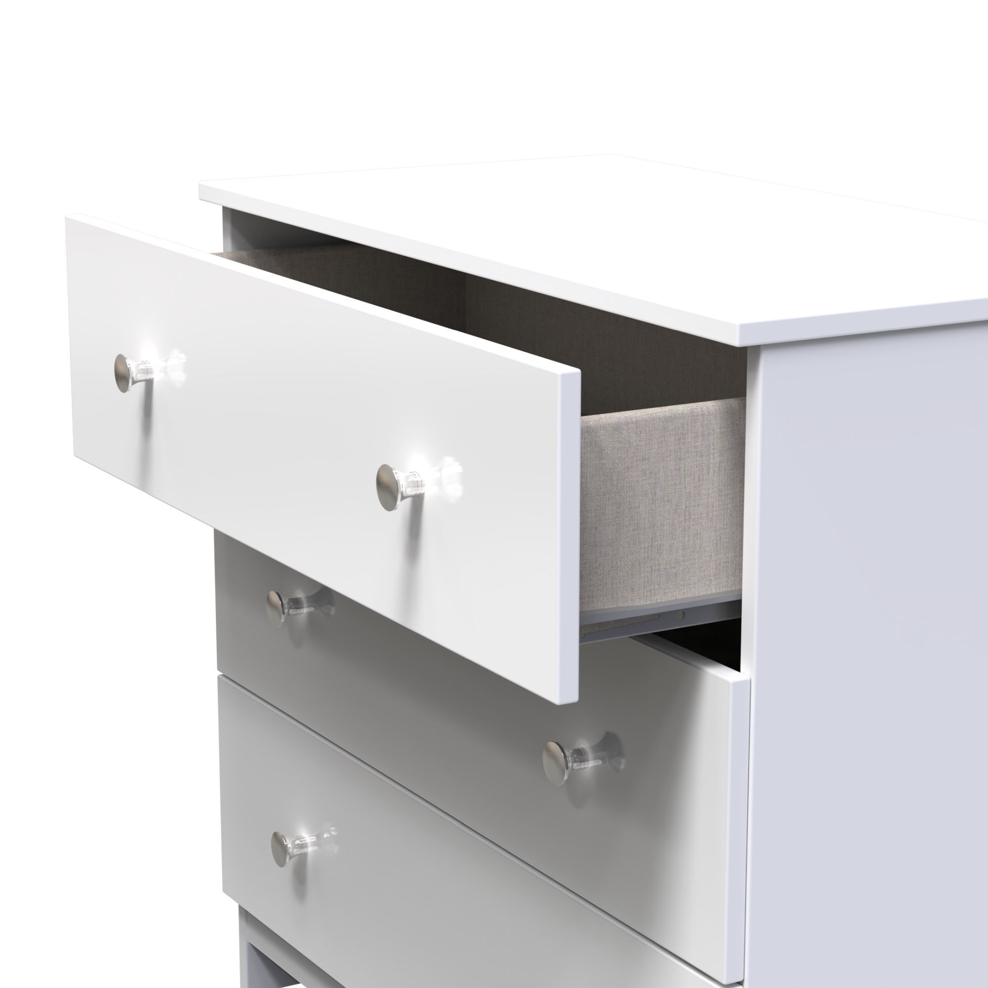 Yarmouth Ready assembled White 3 Drawer Chest (H)685mm (W)740mm (D)390mm