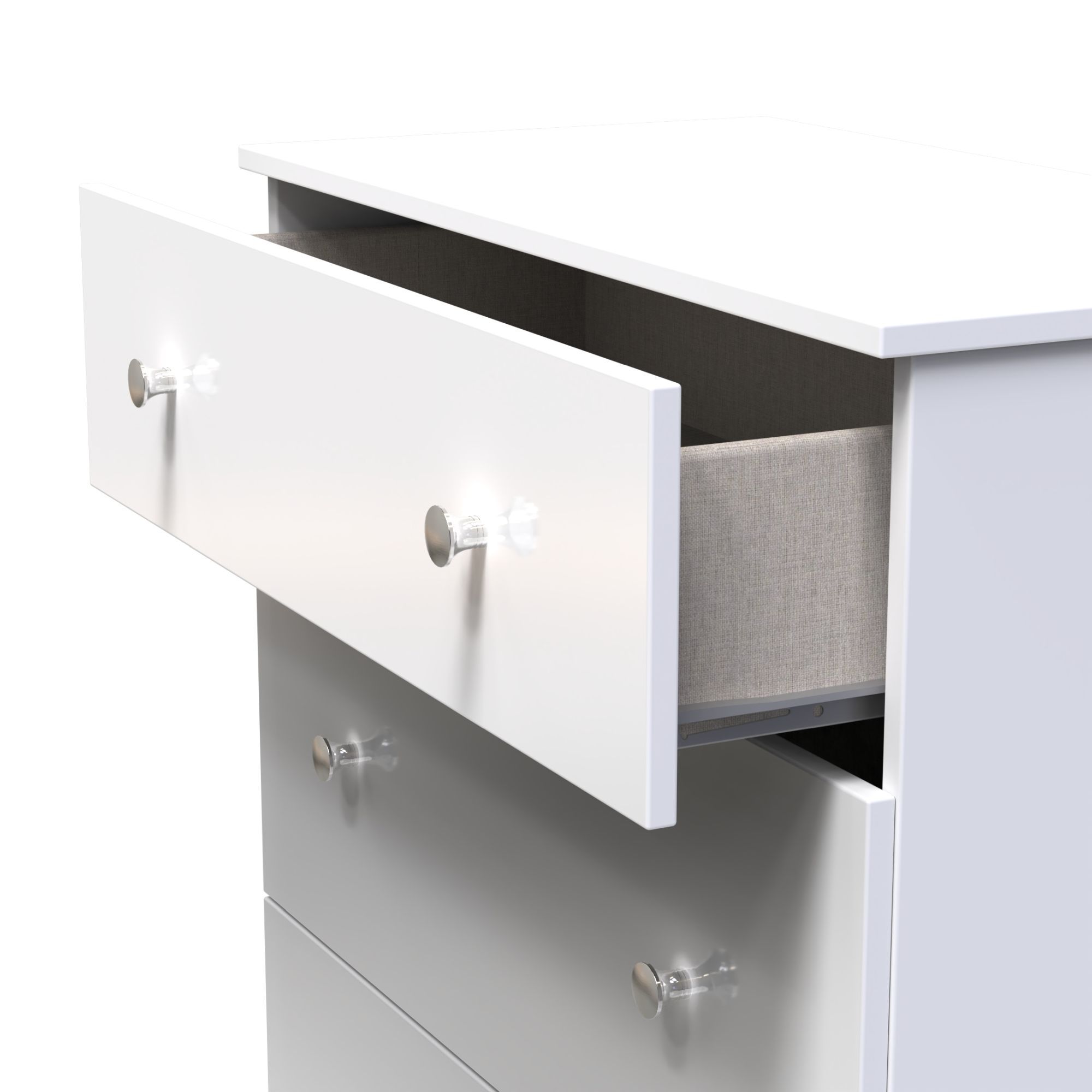 Yarmouth Ready assembled White 3 Drawer Chest (H)875mm (W)740mm (D)390mm