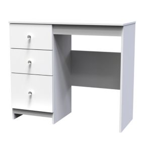 Yarmouth Ready assembled White 3 Drawer Dressing table (H)785mm (W)904mm (D)390mm