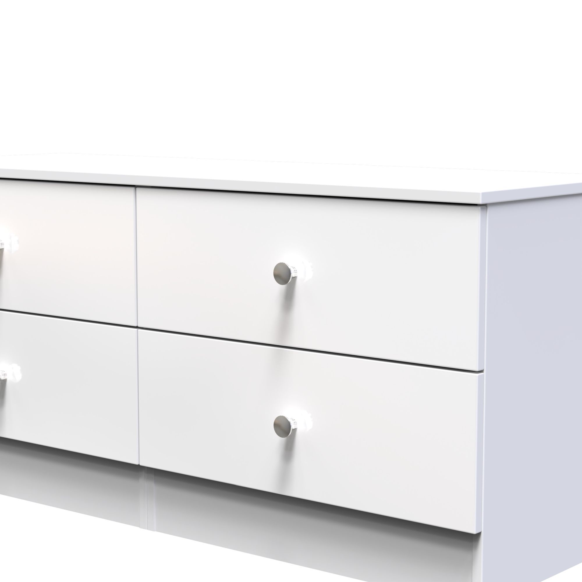 Yarmouth Ready assembled White 4 Drawer Bed box (H)495mm (W)1100mm (D)390mm