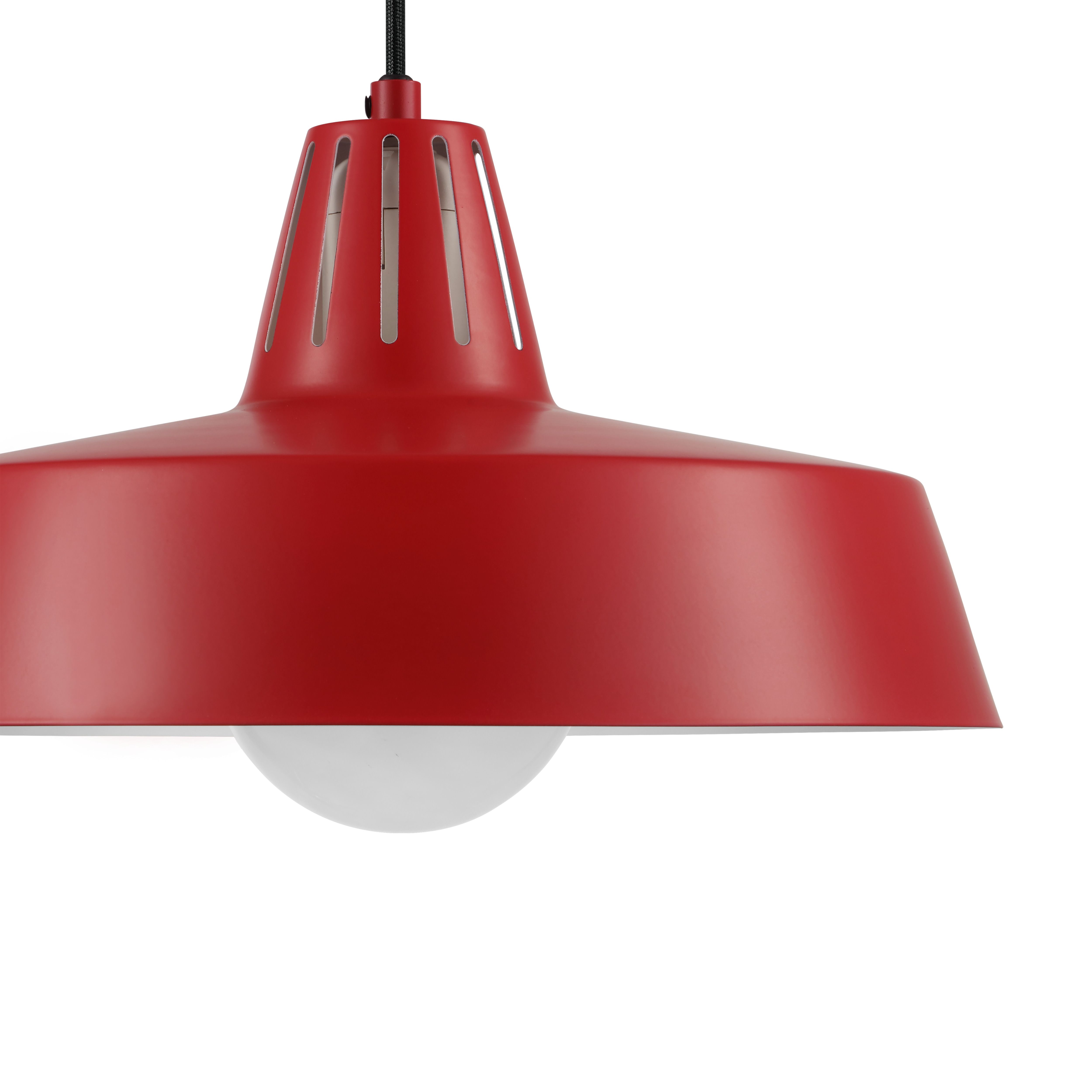Yarra Matt Red Pendant ceiling light, (Dia)300mm