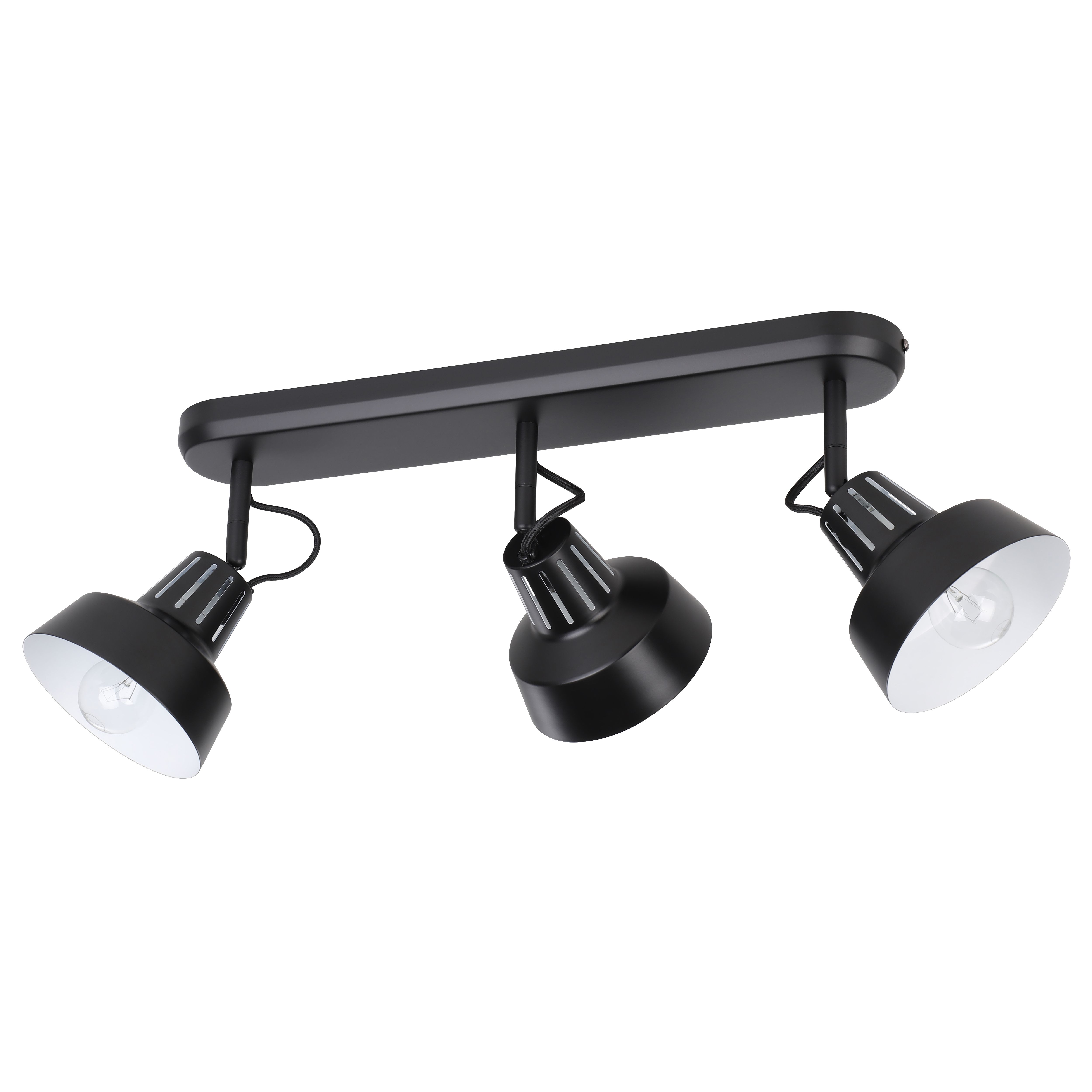 Yarra Modern Matt Black 3 Light Spotlight