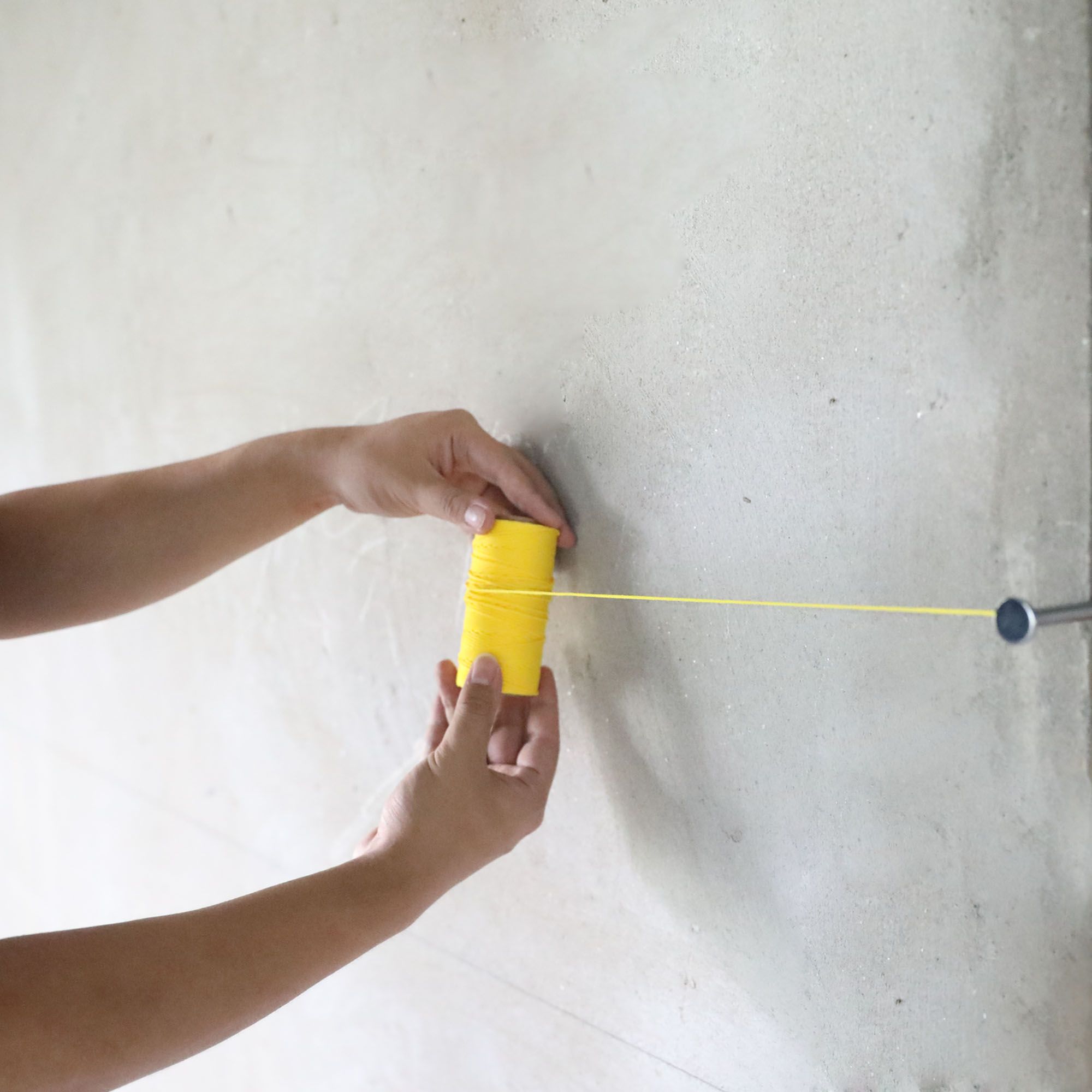 Yellow Braided nylon Brick line 0.1m