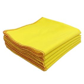 Yellow Cotton Cleaning cloth, Pack of 5