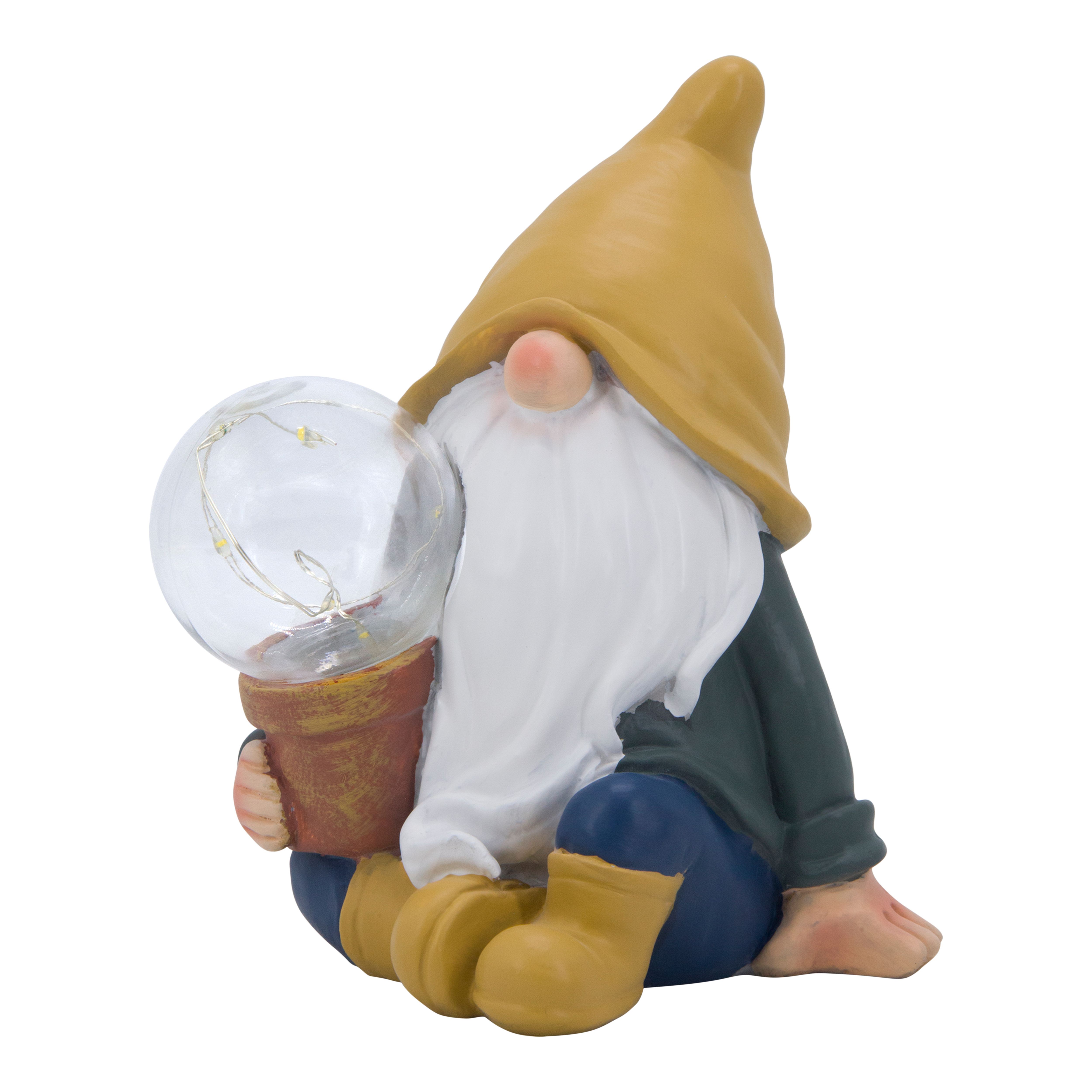 Yellow Gnome Multicolour Solar-powered Integrated LED Outdoor Decorative light