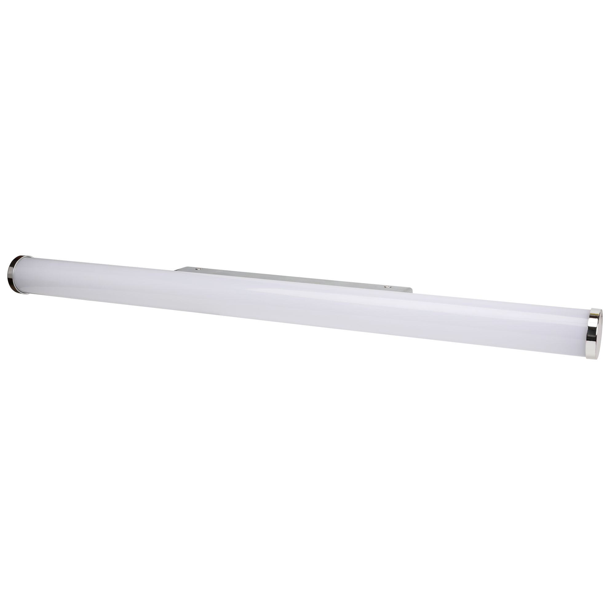 Yucata Chrome effect Bathroom Wired Wall light