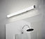 Yucata Chrome effect Bathroom Wired Wall light