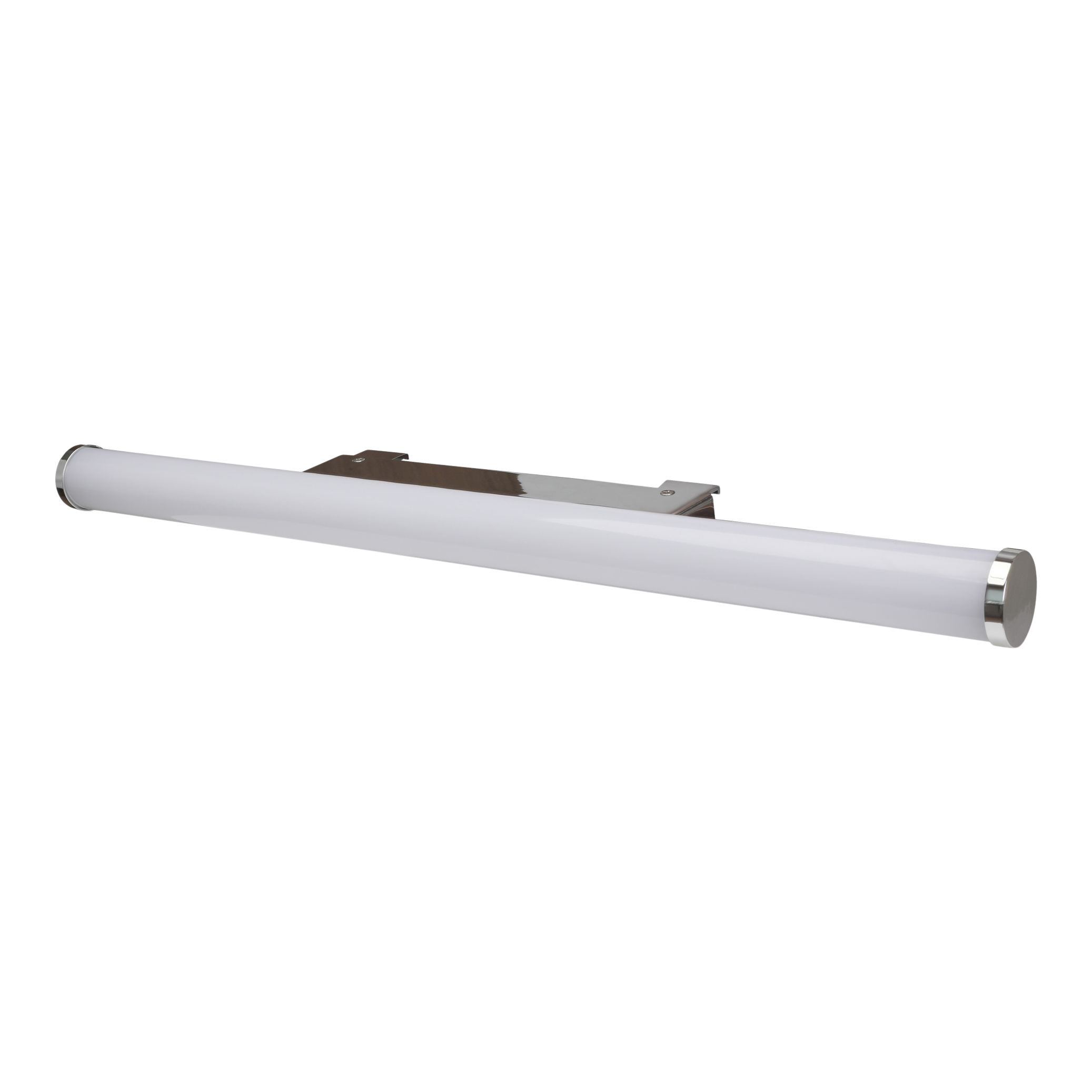 Yucata Chrome effect Bathroom Wired Wall light