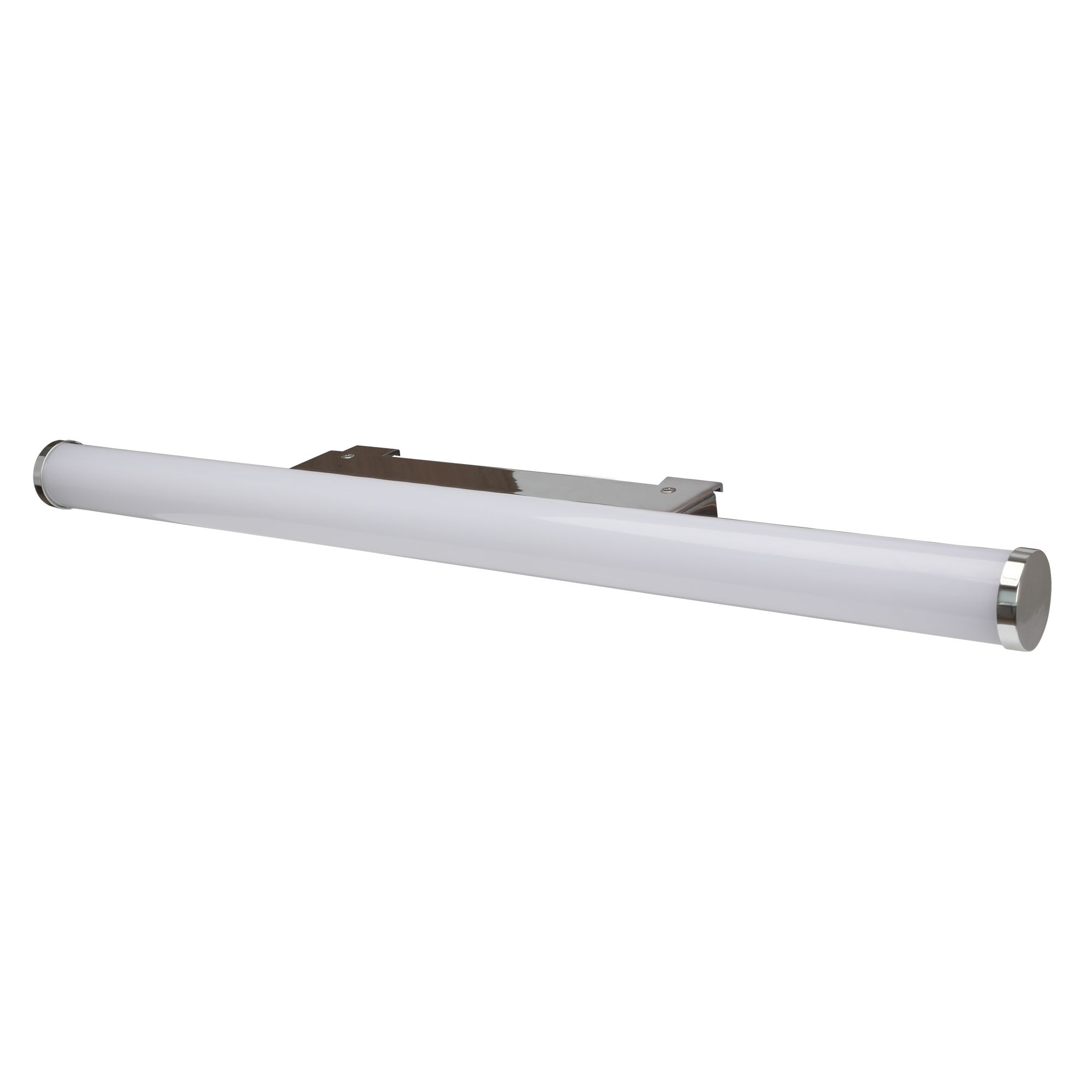 Yucata Chrome effect Bathroom Wired Wall light