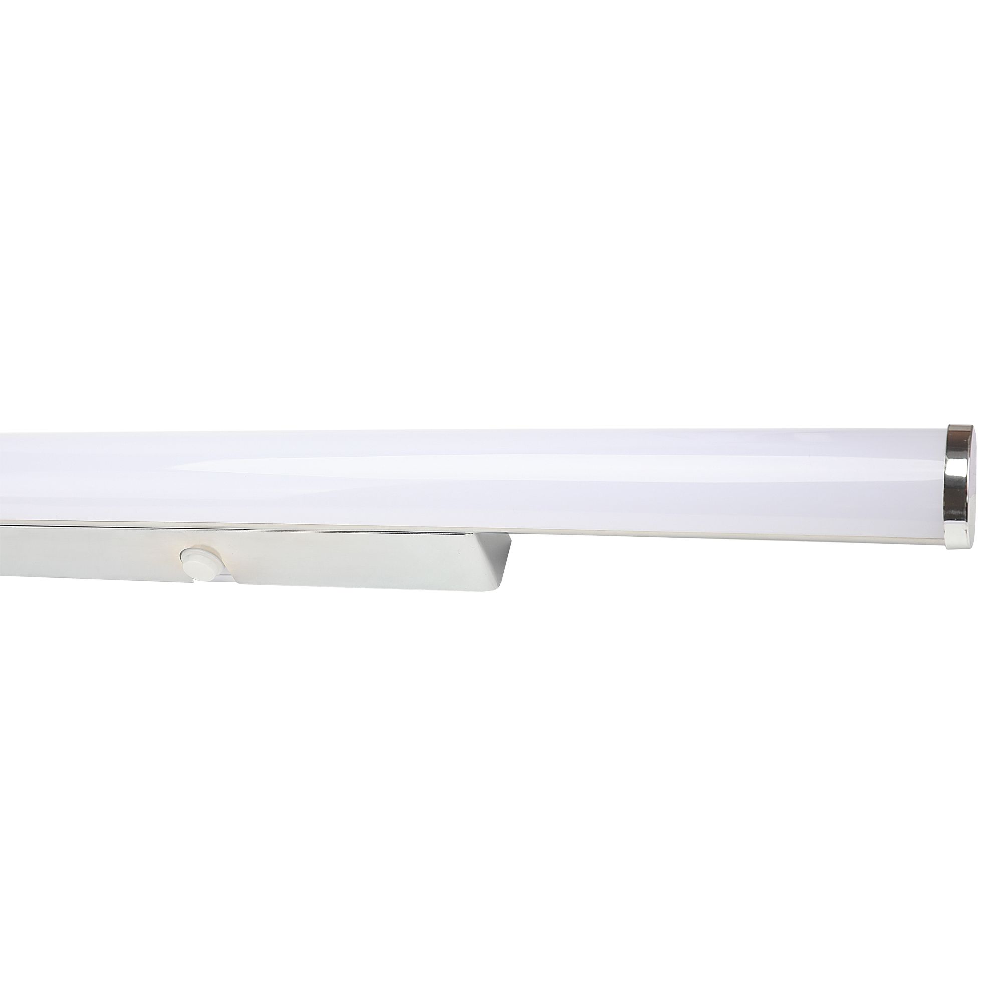 Yucata Chrome effect Bathroom Wired Wall light