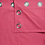 Zen Bonbon Plain Unlined Eyelet Curtains (W)117cm (L)137cm, Pair