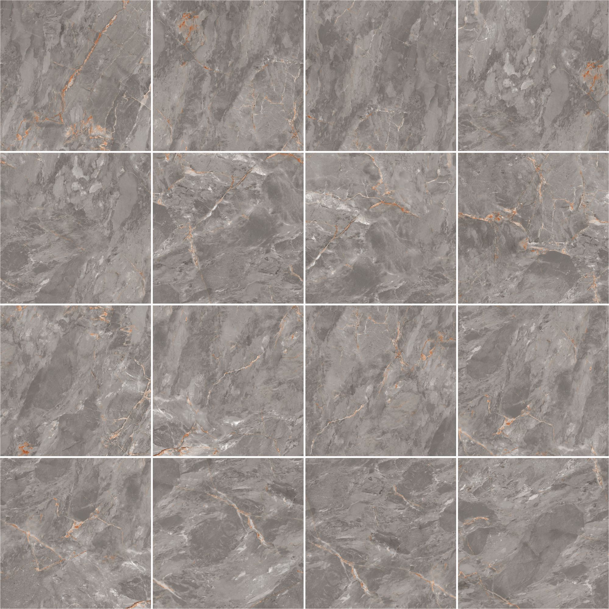 Zerlina Grey Matt Stone effect Porcelain Wall & floor Tile, Pack of 3, (L)600mm (W)600mm