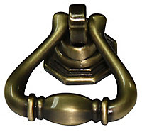 Zinc alloy Brass effect Triangle Pendant Furniture Knob