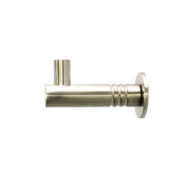 Zinc alloy Circular Single Back plate Hook (H)15mm (W)46mm