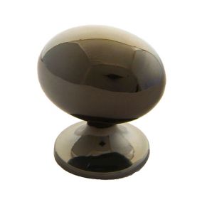 Zinc alloy Gold effect Oval Cabinet Knob (Dia)33mm