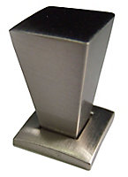 Zinc alloy Nickel effect Square Furniture Knob