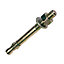 Zinc chromate-plated Through bolt (L)120mm (Dia)10mm, Pack of 10