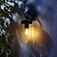 Zinc Mount Fixed Matt Grey Mains-powered Outdoor ON/OFF Wall light (Dia)11cm