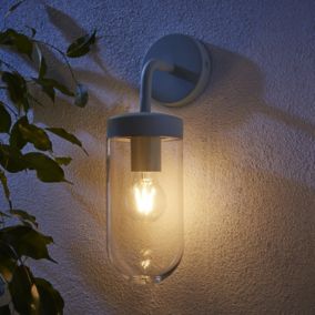 Zinc Mount Fixed Matt Mint Mains-powered Outdoor ON/OFF Wall light (Dia)15cm