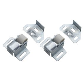 Zinc-plated Carbon steel Roller catch, Pack of 2