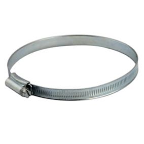 Zinc-plated Steel 120mm Hose clip, Pack of 2
