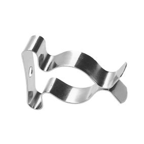 Zinc-plated Steel Clip-on 6mm Spring clips, Pack of 10