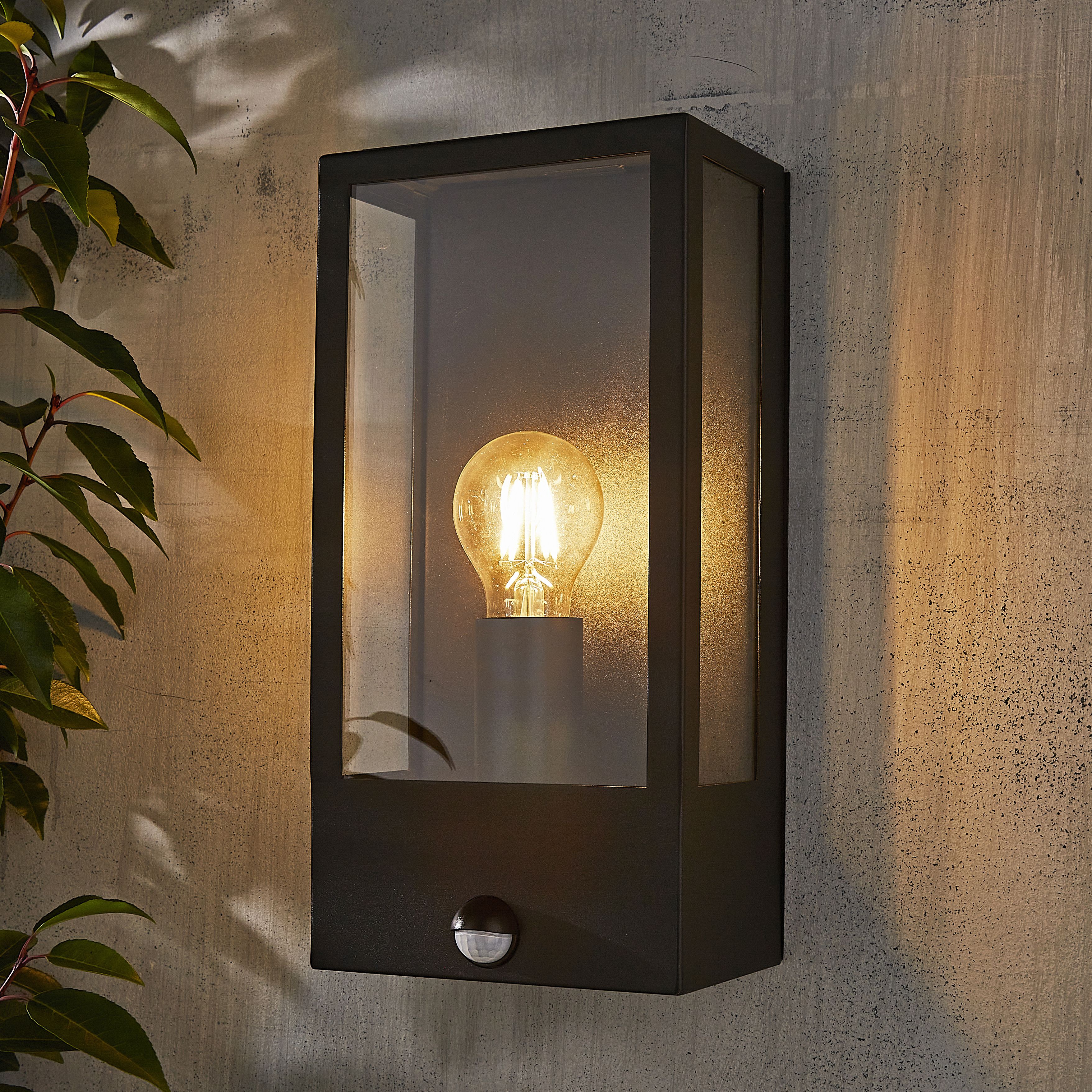 Wall lantern deals with pir