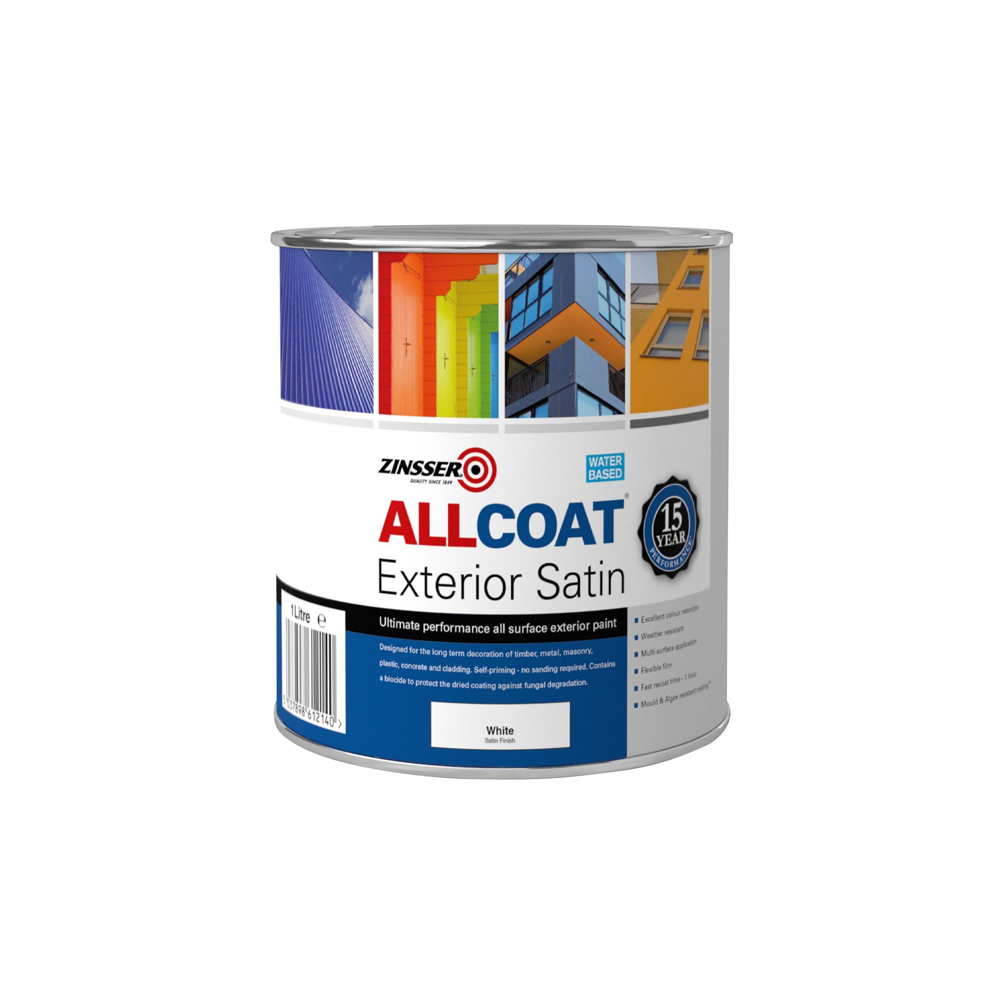 Zinsser AllCoat White Multisurface paint, 1L Tradepoint