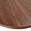 Zorras Matt walnut effect Side table (H)50cm (W)48.3cm (D)48.3cm