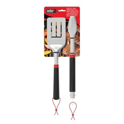 Weber Black & Red Plastic & Stainless Steel 2 Piece Bbq Tool Set