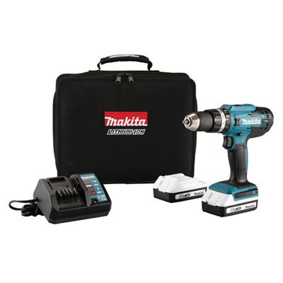 Makita 18V Li-Ion Brushed Cordless Combi Drill (2 X 2Ah) - Hp488daex3