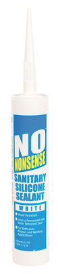 No Nonsense White Silicone-Based Sanitary Sealant, 310Ml