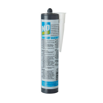 No Nonsense White Silicone-Based Sanitary Sealant, 310Ml