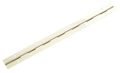 B&Q Brass-Plated Steel Continuous Door Hinge N481 (L)300Mm (W)300Mm