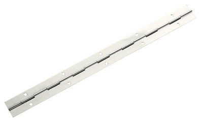 B&Q Nickel-Plated Steel Continuous Door Hinge N482 (L)300Mm (W)300Mm