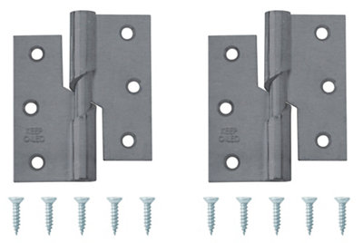 B&Q Steel Butt Door Hinge N337 (L)75Mm (W)75Mm, Pack Of 2