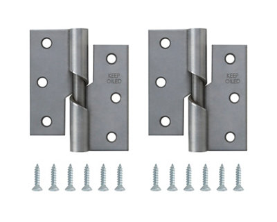B&Q Steel Butt Door Hinge N338 (L)75Mm (W)75Mm, Pack Of 2