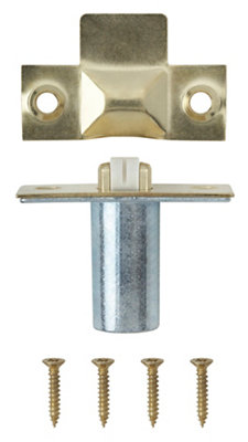 Diall Brass-Plated Metal Adjustable Roller Catch