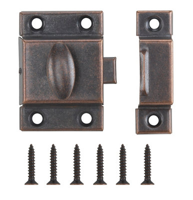 Diall Antique Effect Cabinet Catch (L)55Mm (W)40Mm