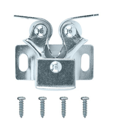 Diall Zinc-Plated Carbon Steel Double Roller Catch