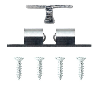 Diall Chrome-Plated Double Ball Catch (L)31.2Mm (W)8.6Mm