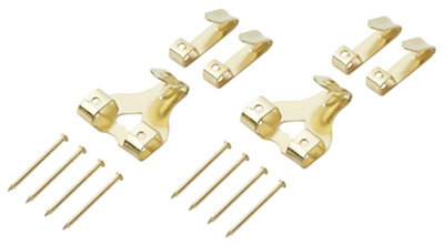 Diall Brass-Plated Picture Hook, Pack Of 60