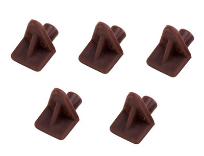 Diall Brown Plastic Shelf Support (L)14Mm, Pack Of 20