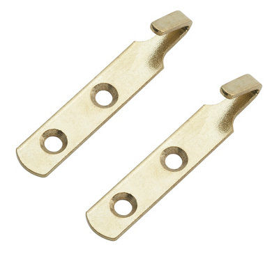 Diall Carbon Steel Medium Single Hook (H)14Mm (W)11Mm, Pack Of 2