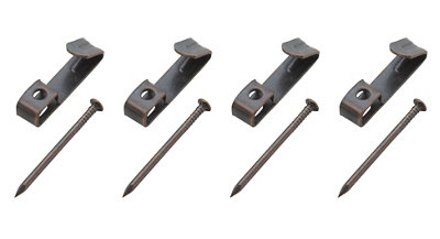 Diall Black Antique Effect No. 1 Picture Hook (W)5Mm, Pack Of 4