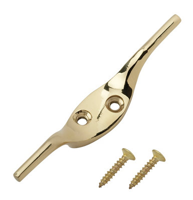 Diall Brass Cleat Hook (L)75Mm