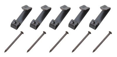 Diall Black Antique Effect No. 2 Picture Hook (W)6Mm, Pack Of 25