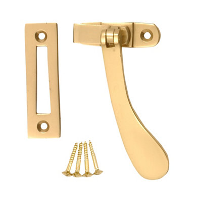 B&Q Brass Effect Sash Casement Fastener