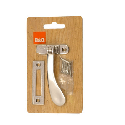 B&Q Brass Chrome Effect Sash Casement Fastener