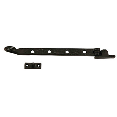B&Q Black Antique Effect Iron Casement Stay